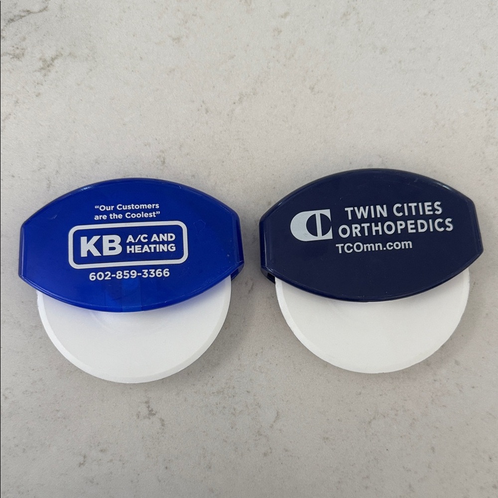 Blue and White Promotional Pizza Cutters